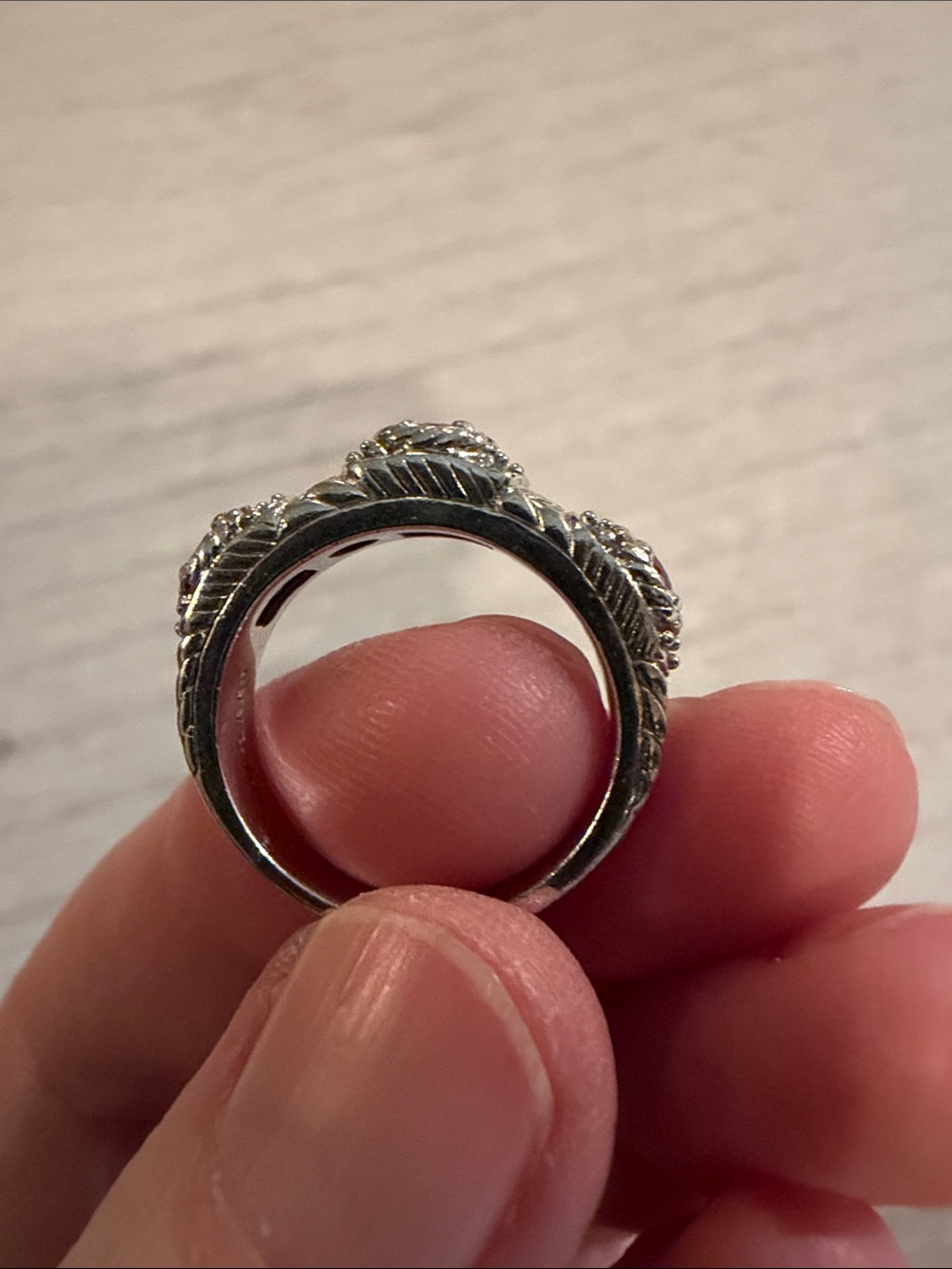 Judith Ripka SS Ruby ring - Picture 7 of 9